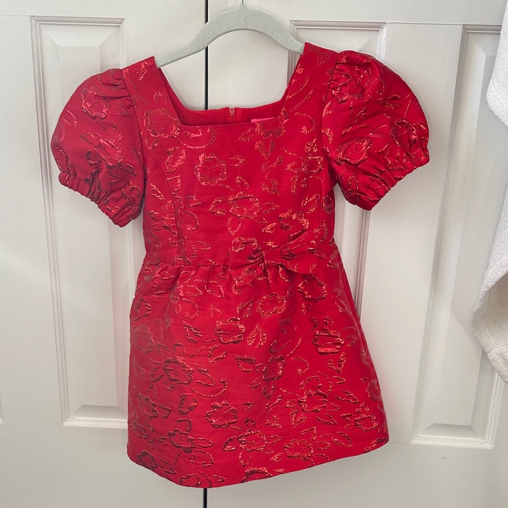 Lilly Pulitzer Scarlet Floral Kids Dress